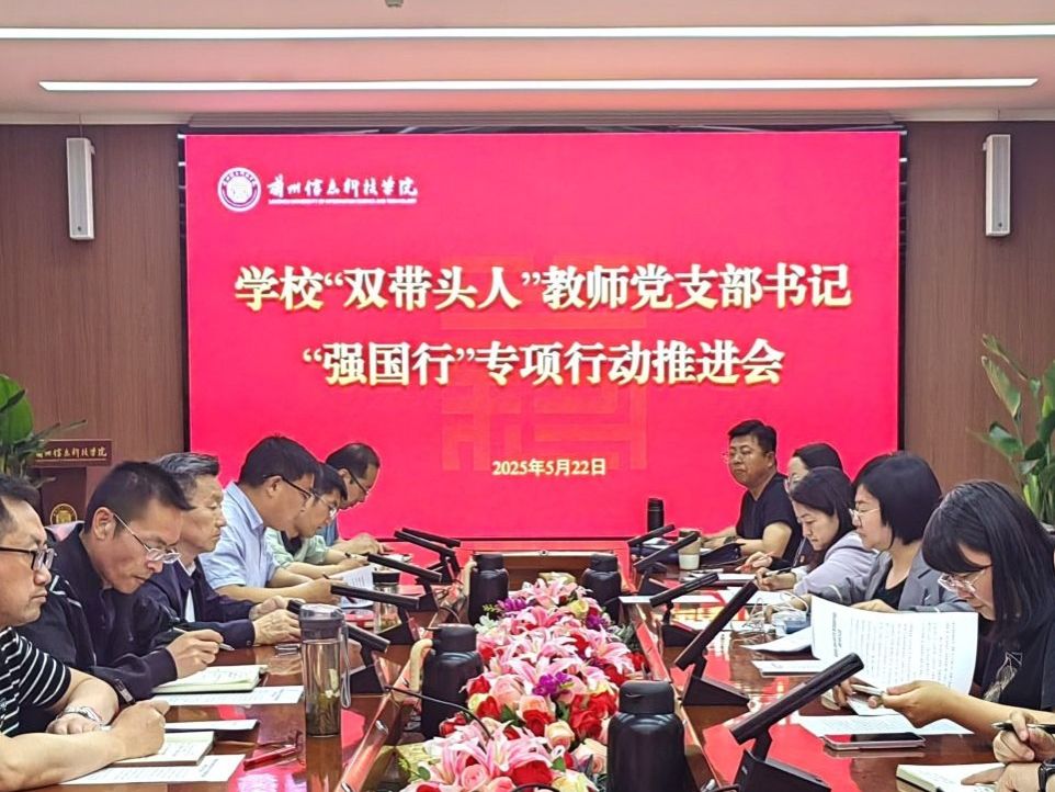 学校召开“双带头人”教师党支部书记“强国行”专项行动推进会