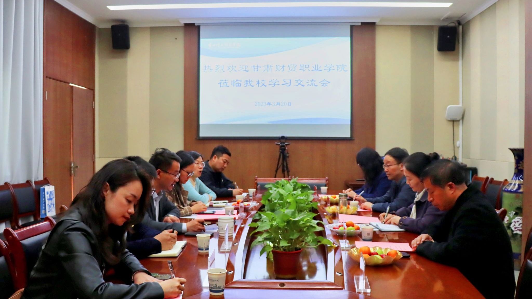 甘肃财贸职业技术学院前来beat365在线唯一官网进行交流调研