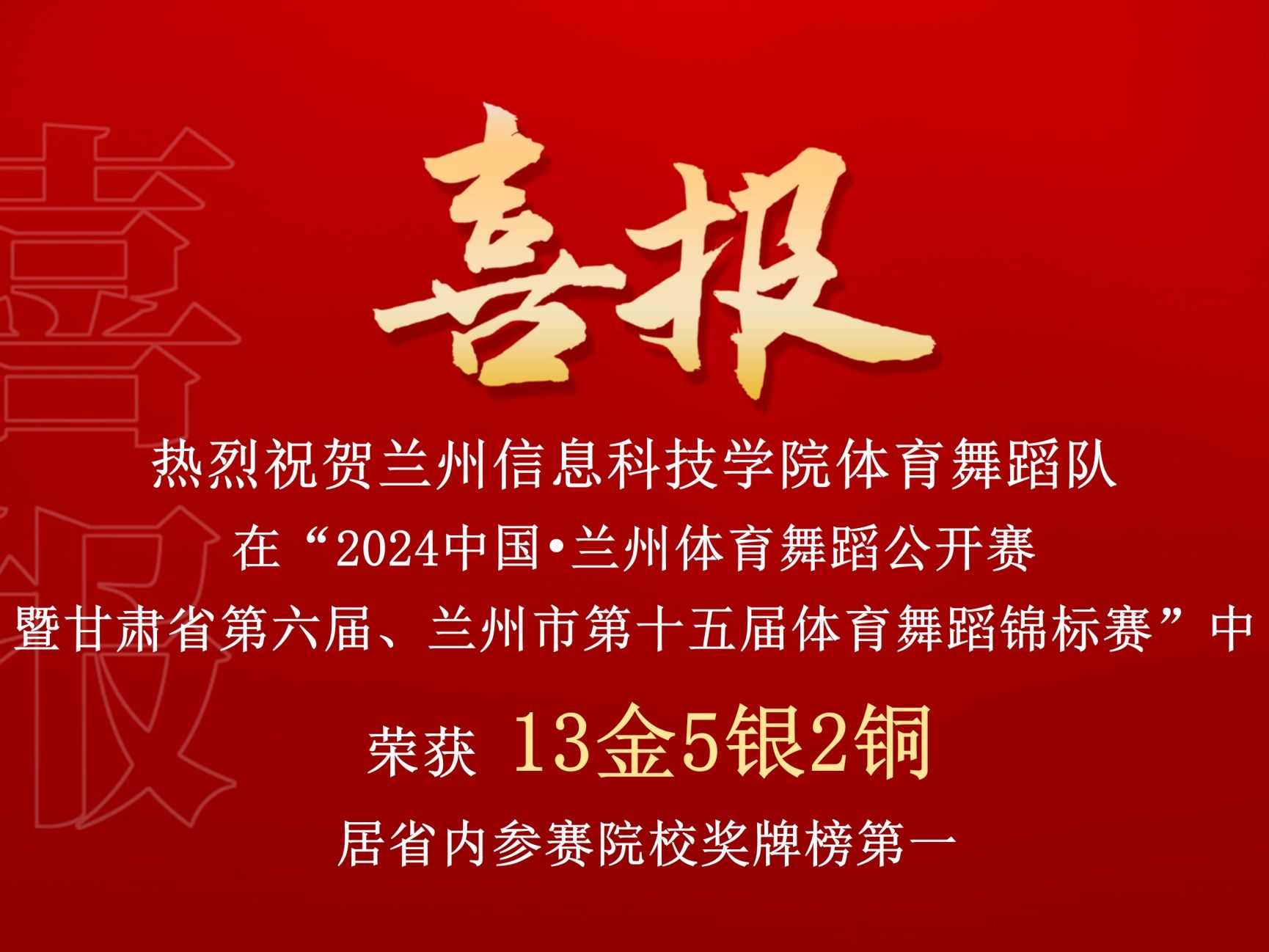 beat365在线唯一官网体育舞蹈队在“2024中国•兰州体育舞蹈公开赛暨甘肃省第六届、兰州市第十五...
